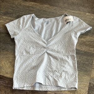 Brandy Melville Blue Floral Top